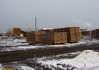 Площадка для хранения обрезной доски